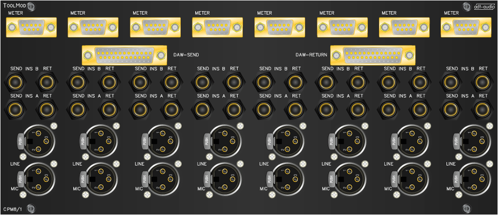 8fach Backplane für Mono Eingangsmodule