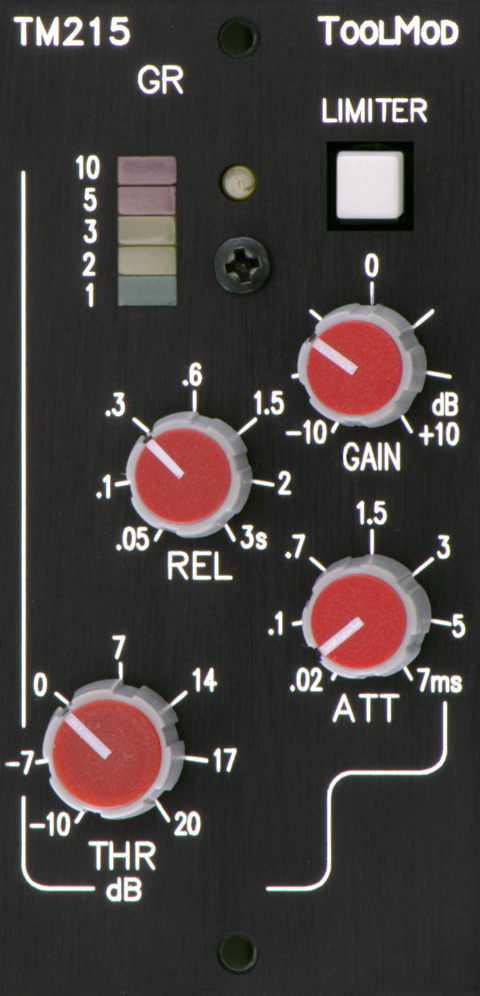 Stereo Mastering Peak Limiter TM215, vertikale Ausführung