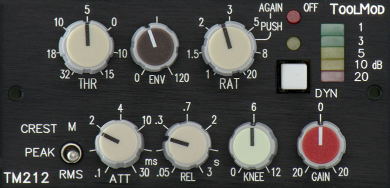 Stereo Compressor TM212, horizontale Version