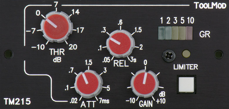 Stereo Brickwall Limiter TM215, horizontale Version