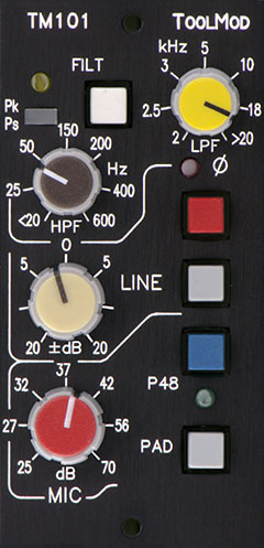 Transfomer Mikrofonverstärker TM101, vertikale Version