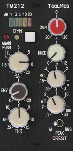 Stereo Compressor TM212, horizontale Version