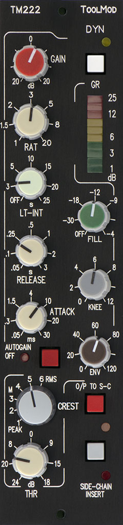 Stereo Mastering Compressor, vertikale Version