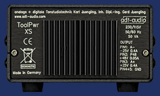 ToolPwr-XS Mini Netzgerät Rückansicht