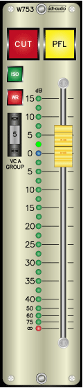 4-Kanal VCA Pegelsteller für LCRS Surround