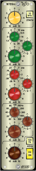 5-Band Stereo Equalizer mit 3 vollparametrischen Bändern